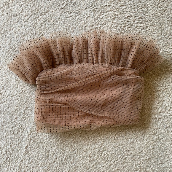 NWT Zara tulle bandeau size M (blogger favorite!) - Picture 2 of 8